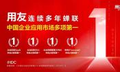 IDC：用友再蝉联中国企业应用SaaS市场第一！